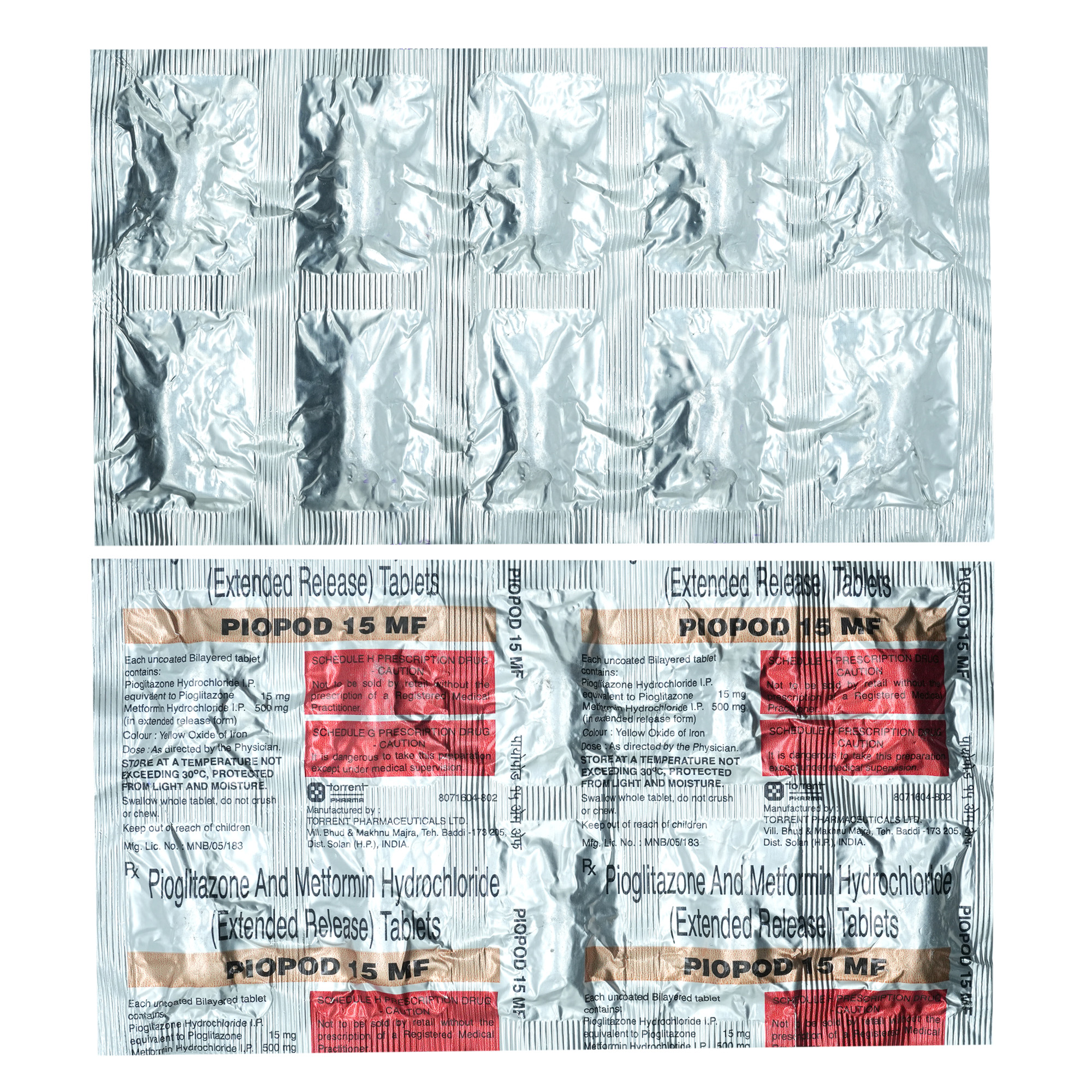 Piopod MF 15 Tablet 10's, Pack of 10 Piopod MF 15 Tablet 10's, Pack of 10