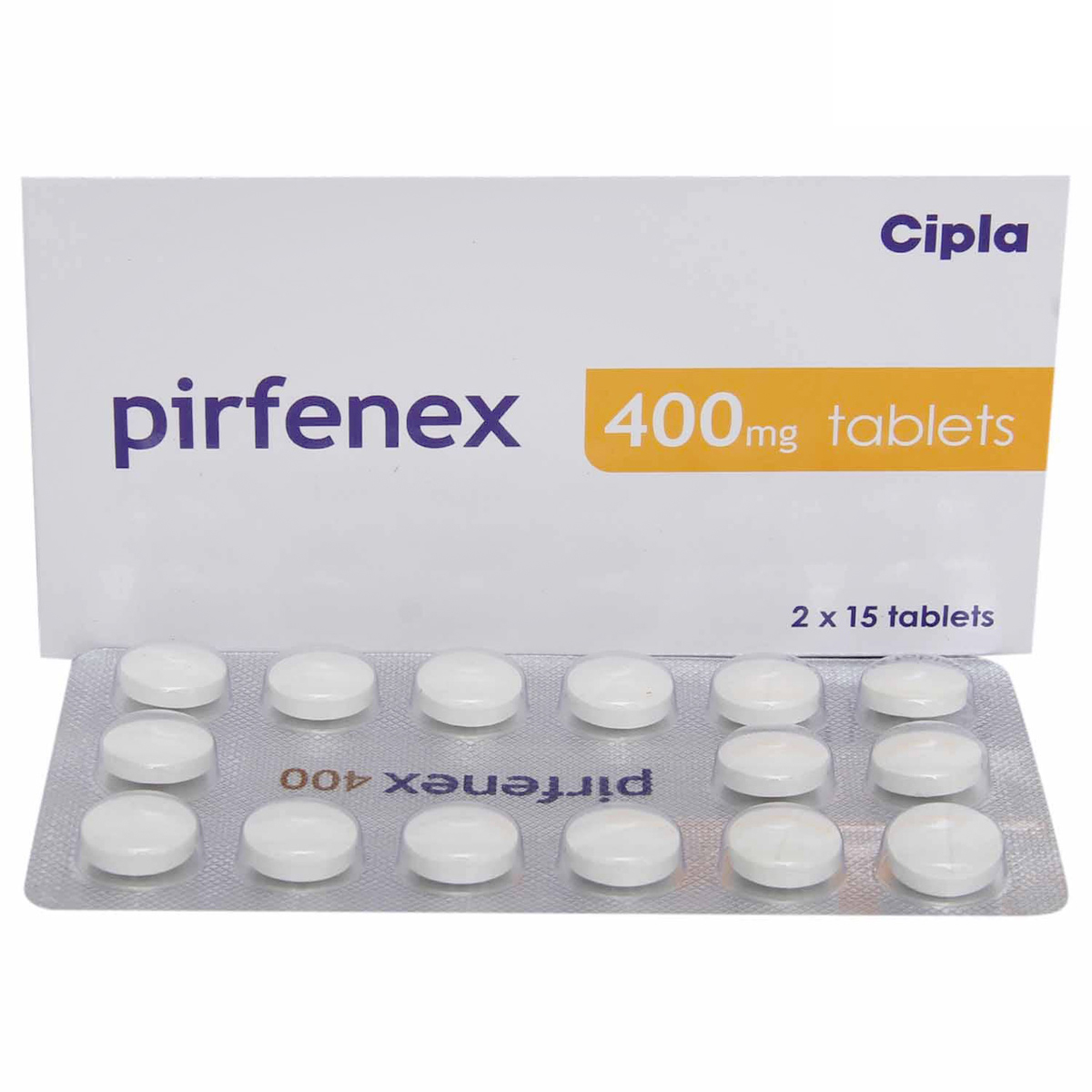 Pirfenex 400 mg Tablet 15's, Pack of 15 TABLETS Pirfenex 400 mg Tablet 15's, Pack of 15 TABLETS
