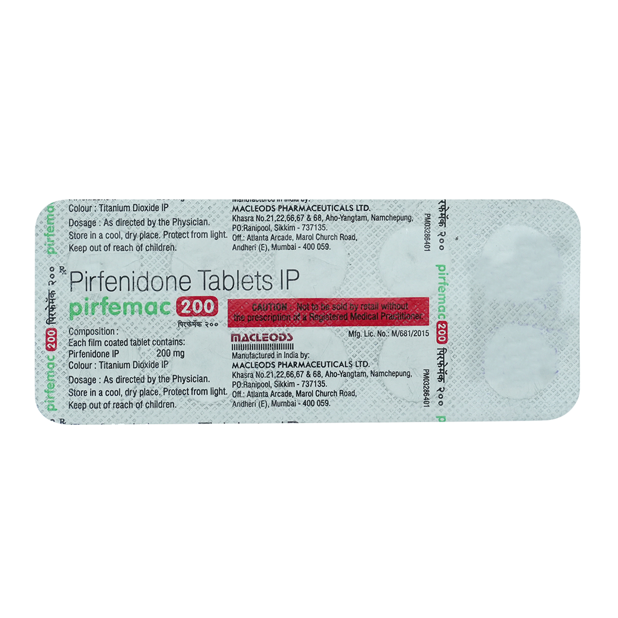 Pirfemac 200mg Tablet 10's, Pack of 10 TABLETS Pirfemac 200mg Tablet 10's, Pack of 10 TABLETS