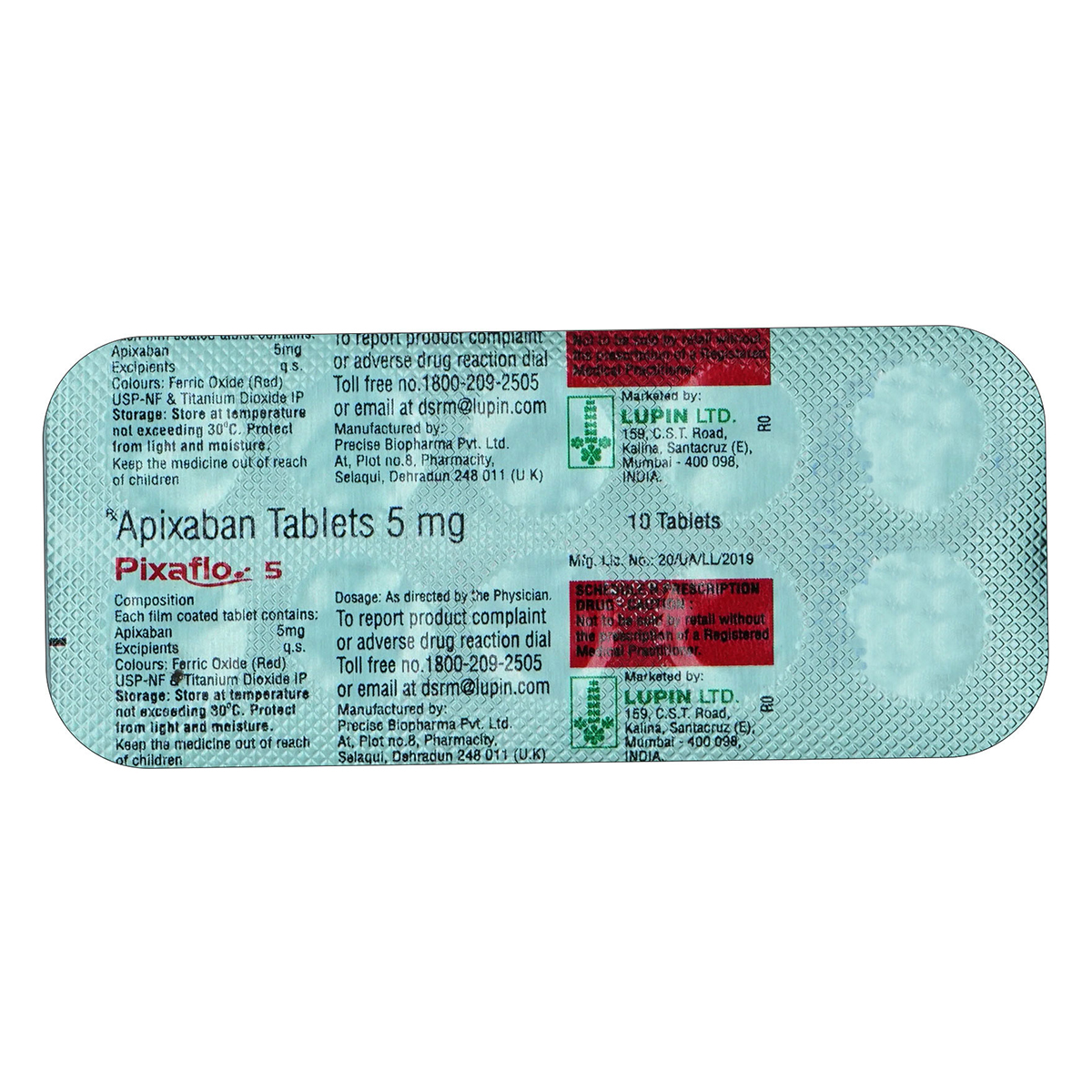 Pixaflo 5 Tablet 10's, Pack of 10 TabletS Pixaflo 5 Tablet 10's, Pack of 10 TabletS