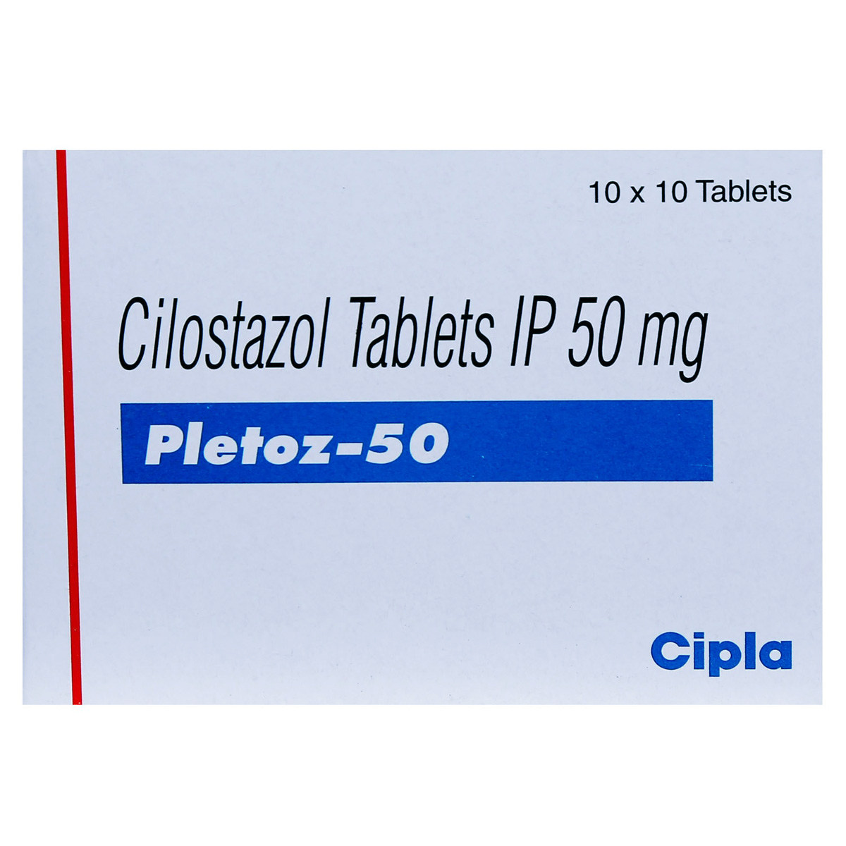 Pletoz 50 Tablet 10's, Pack of 10 TABLETS Pletoz 50 Tablet 10's, Pack of 10 TABLETS