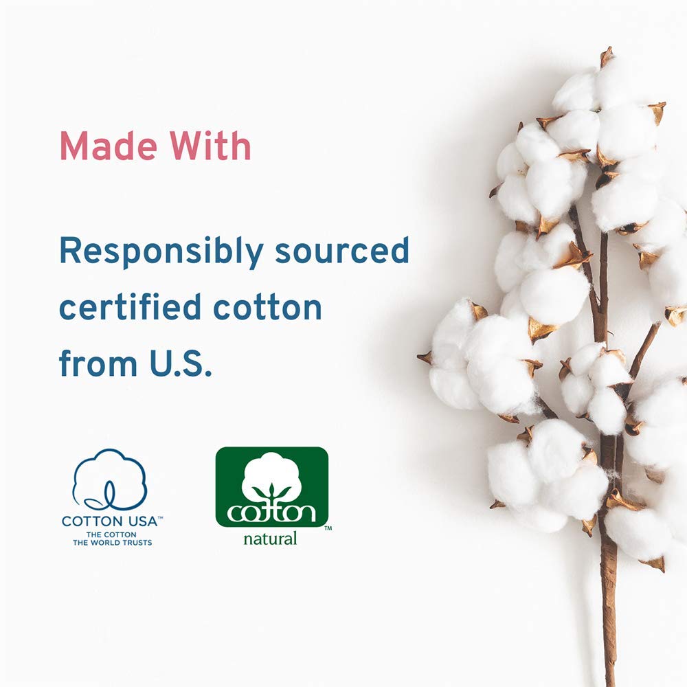 Plush 100% Pure US Cotton Ultra Thin Sanitary Pads, 7 Count, Pack of 1 Plush 100% Pure US Cotton Ultra Thin Sanitary Pads, 7 Count, Pack of 1