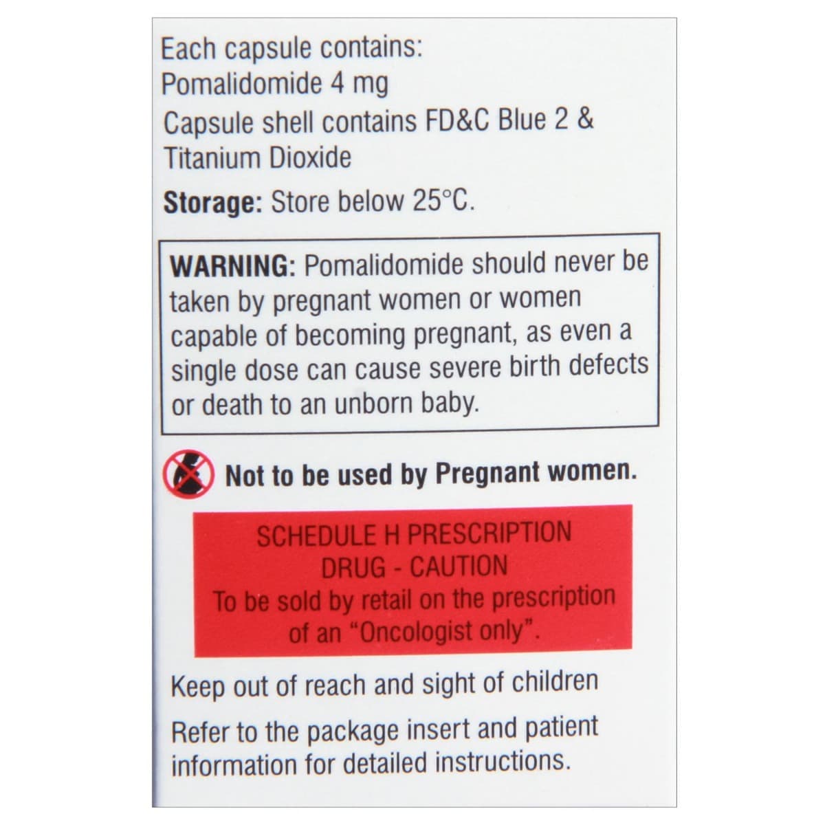 Pomalid 4mg Capsule 21's, Pack of 1 CAPSULE Pomalid 4mg Capsule 21's, Pack of 1 CAPSULE