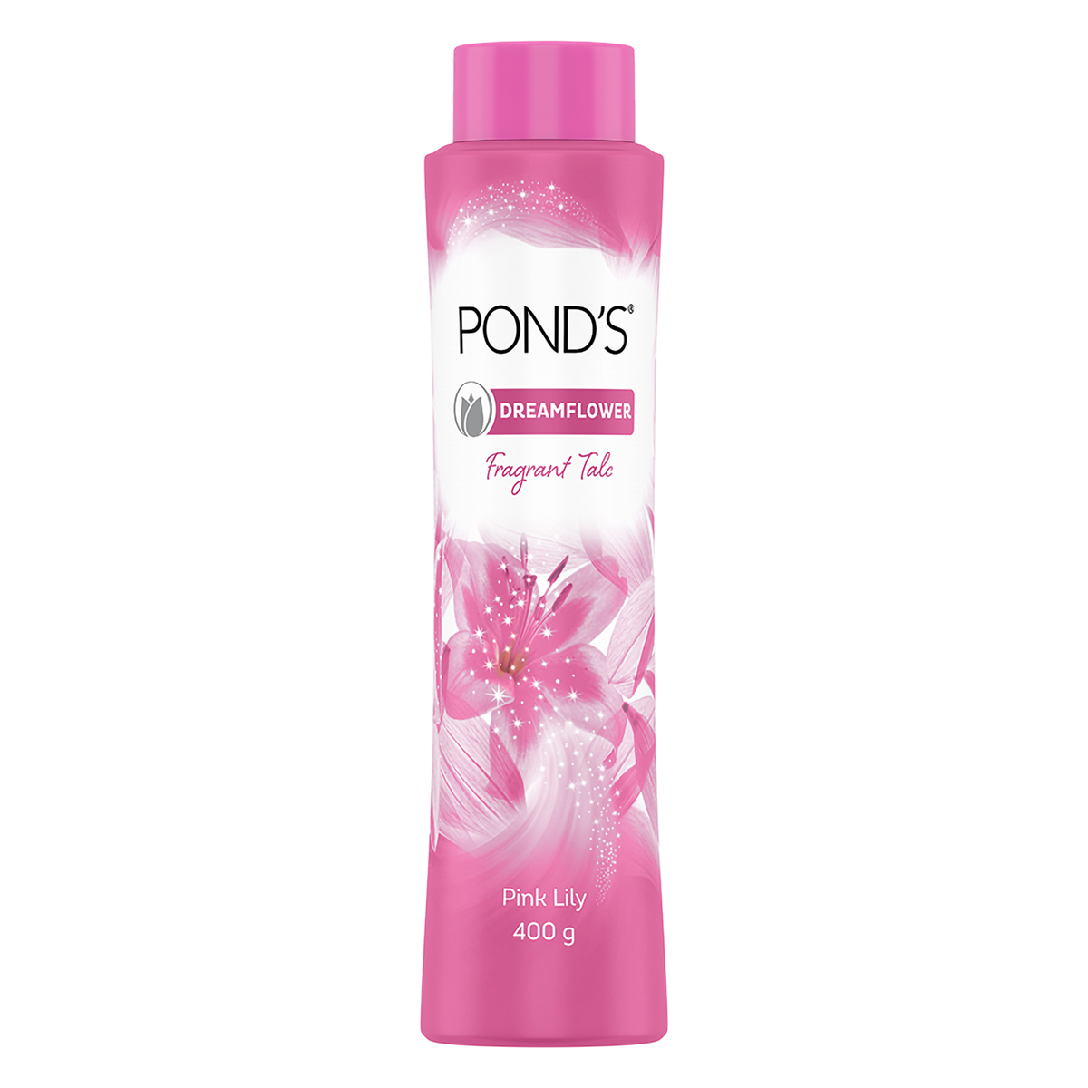 Pond's Dreamflower Fragrant Pink Lily Talc Powder 400 gm | Reduce Sweat | Controls Body Odour With Pink Lily Fragrance, Pack of 1 Pond's Dreamflower Fragrant Pink Lily Talc Powder 400 gm | Reduce Sweat | Controls Body Odour With Pink Lily Fragrance, Pack of 1