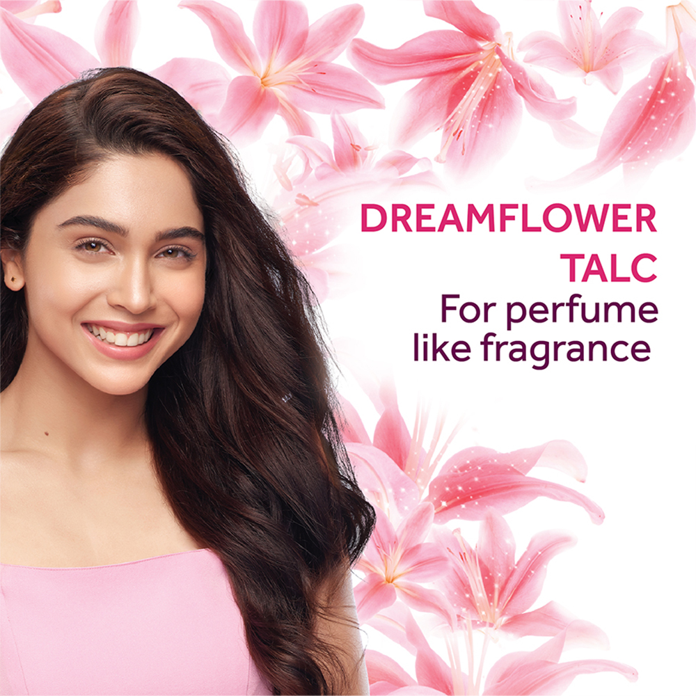 Pond's Dreamflower Fragrant Pink Lily Talc Powder 200 gm | Reduce Sweat | Controls Body Odour With Pink Lily Fragrance, Pack of 1 Pond's Dreamflower Fragrant Pink Lily Talc Powder 200 gm | Reduce Sweat | Controls Body Odour With Pink Lily Fragrance, Pack of 1