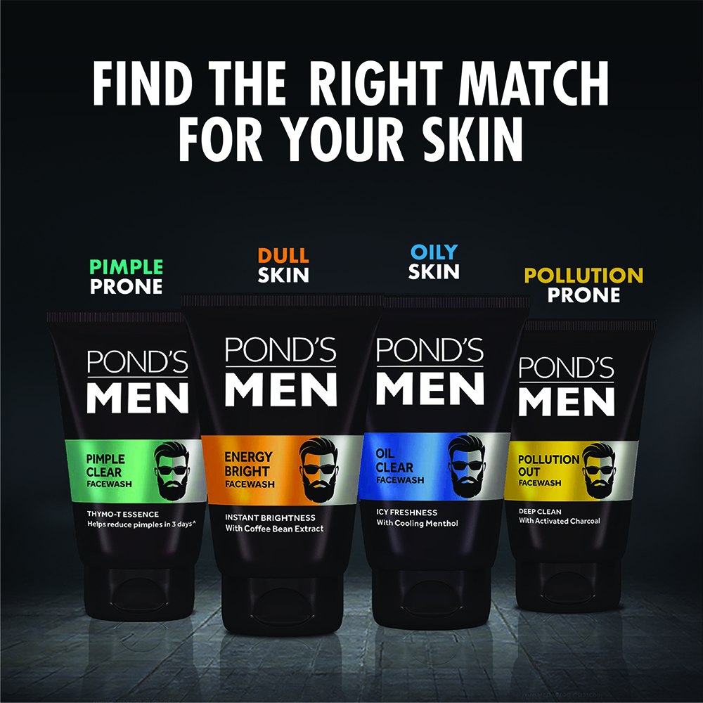 Pond's Men Pollution Out Face Wash 100 gm | With Activated Charcoal | Removes Pollutant & Dirt | Deeply Cleanses Skin | For Men Only, Pack of 1 Pond's Men Pollution Out Face Wash 100 gm | With Activated Charcoal | Removes Pollutant & Dirt | Deeply Cleanses Skin | For Men Only, Pack of 1