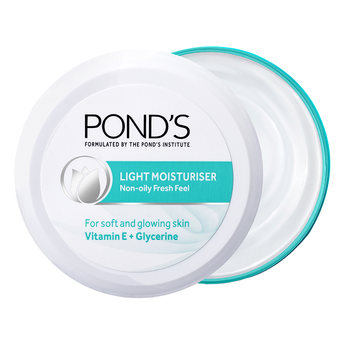 Pond's Light Moisturiser 25 ml | With Vitamin E & Glycerin | For Soft Glowing Skin | Non Oily & Non Sticky Finish | Lightweight Formula | Suitable For All Season, Pack of 1 Pond's Light Moisturiser 25 ml | With Vitamin E & Glycerin | For Soft Glowing Skin | Non Oily & Non Sticky Finish | Lightweight Formula | Suitable For All Season, Pack of 1