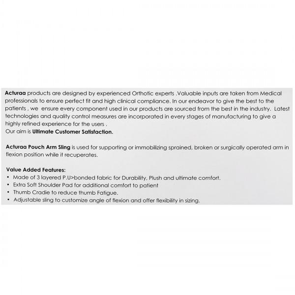 Acura Pouch Arm Sling Sporty XL, 1 Count, Pack of 1 Acura Pouch Arm Sling Sporty XL, 1 Count, Pack of 1