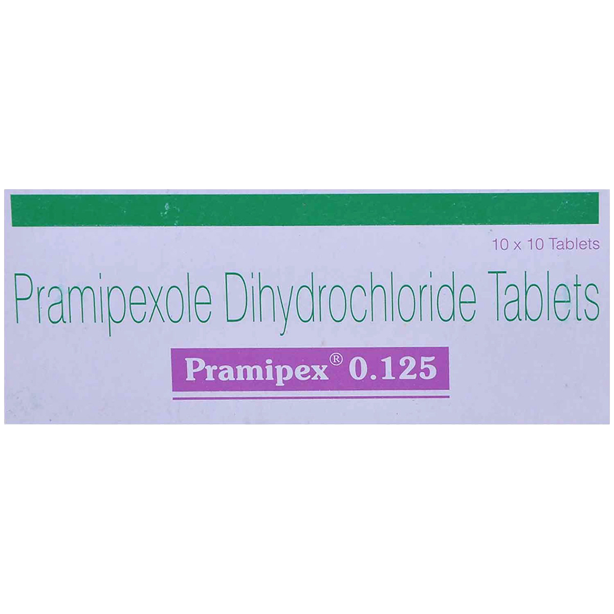 Pramipex 0.125 Tablet 10's, Pack of 10 TABLETS Pramipex 0.125 Tablet 10's, Pack of 10 TABLETS