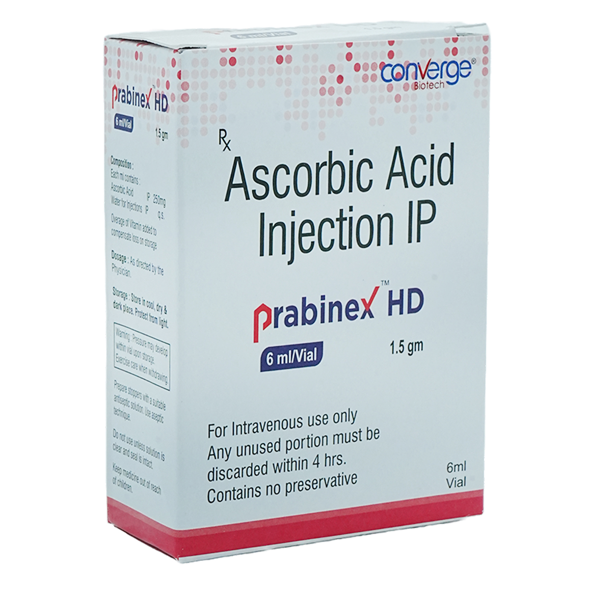 Prabinex HD 1.5 gm Injection 6 ml, Pack of 1 INJECTION Prabinex HD 1.5 gm Injection 6 ml, Pack of 1 INJECTION