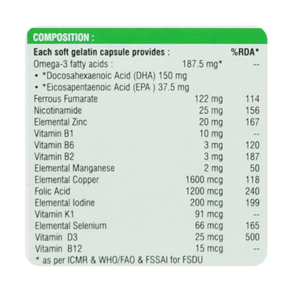 Pregnacare Forte Plus Capsule 15's, Pack of 15 Pregnacare Forte Plus Capsule 15's, Pack of 15