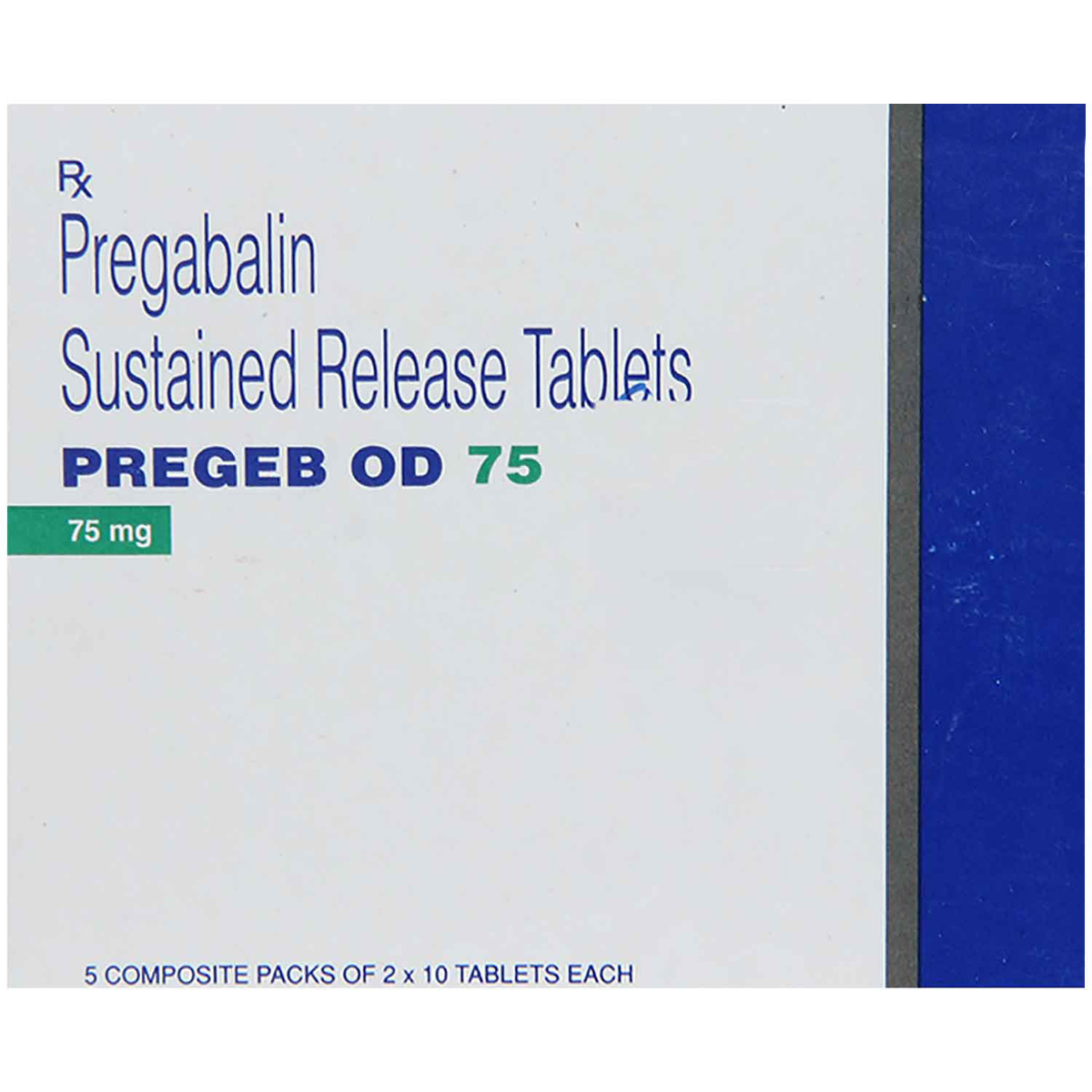 Pregeb OD 75 Tablet 10's, Pack of 10 TABLETS Pregeb OD 75 Tablet 10's, Pack of 10 TABLETS
