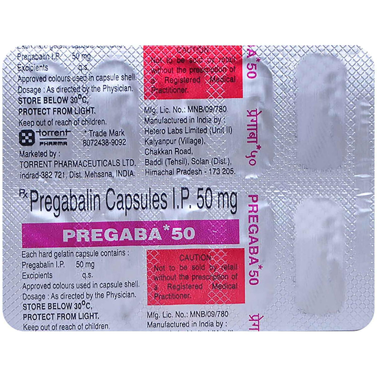 Pregaba 50 Capsule 10's, Pack of 10 CAPSULES Pregaba 50 Capsule 10's, Pack of 10 CAPSULES