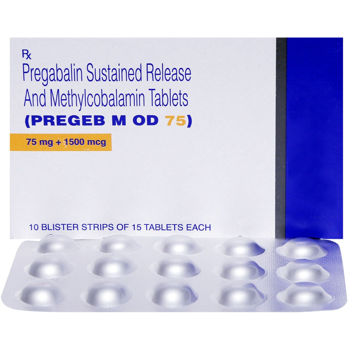 Pregeb M OD 75 Tablet 15's, Pack of 15 Pregeb M OD 75 Tablet 15's, Pack of 15