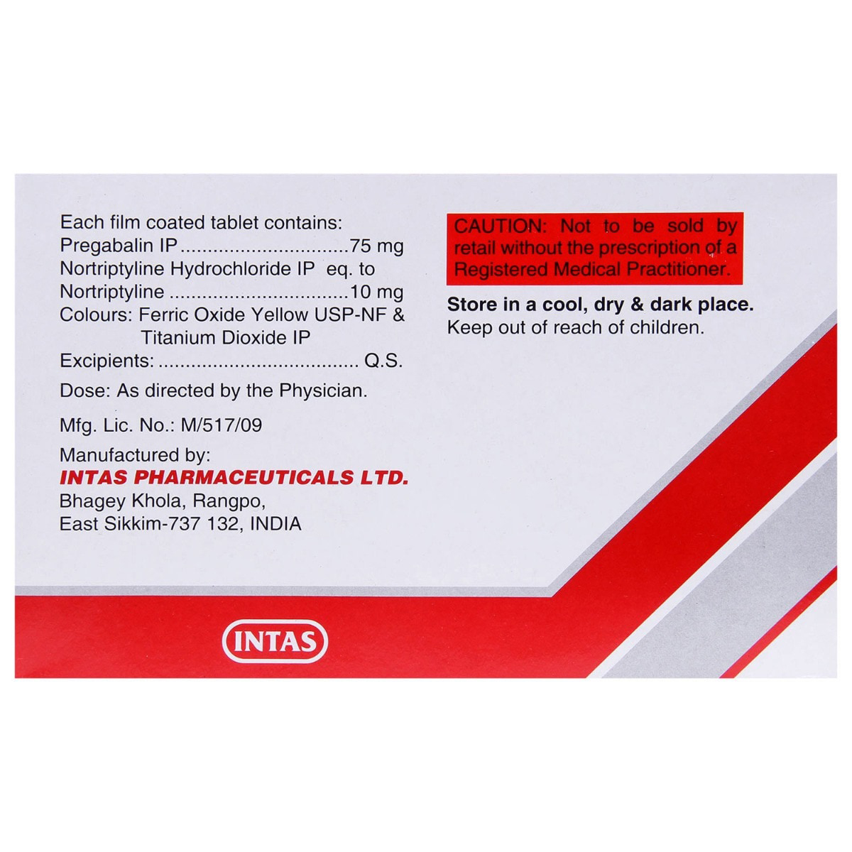 Pregabid NT Tablet 15's, Pack of 15 Pregabid NT Tablet 15's, Pack of 15