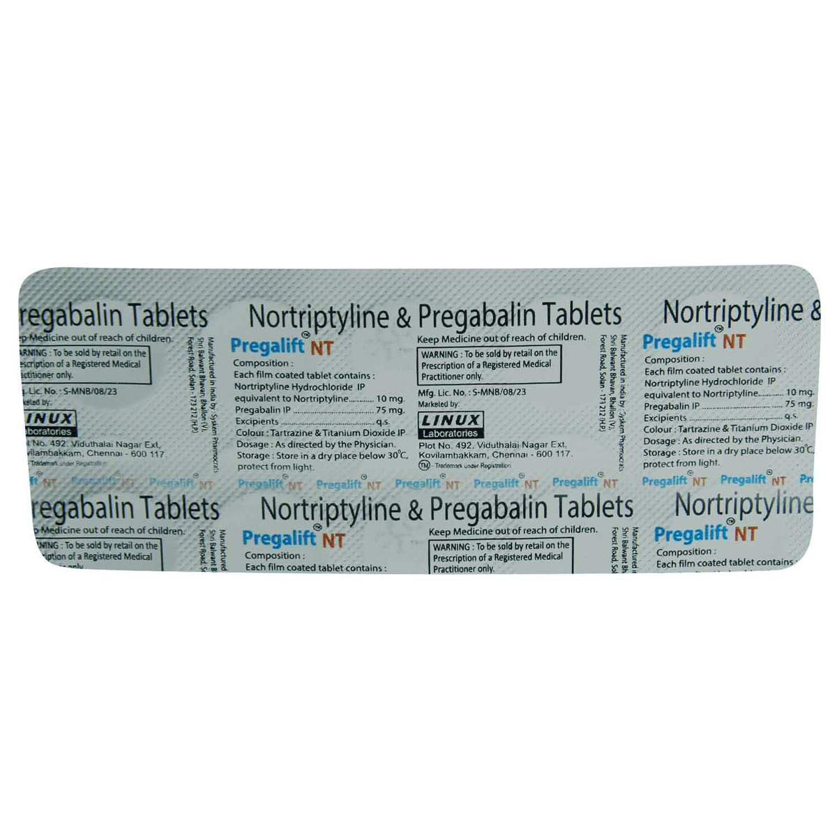 Pregalift NT Tablet 10's, Pack of 10 Pregalift NT Tablet 10's, Pack of 10