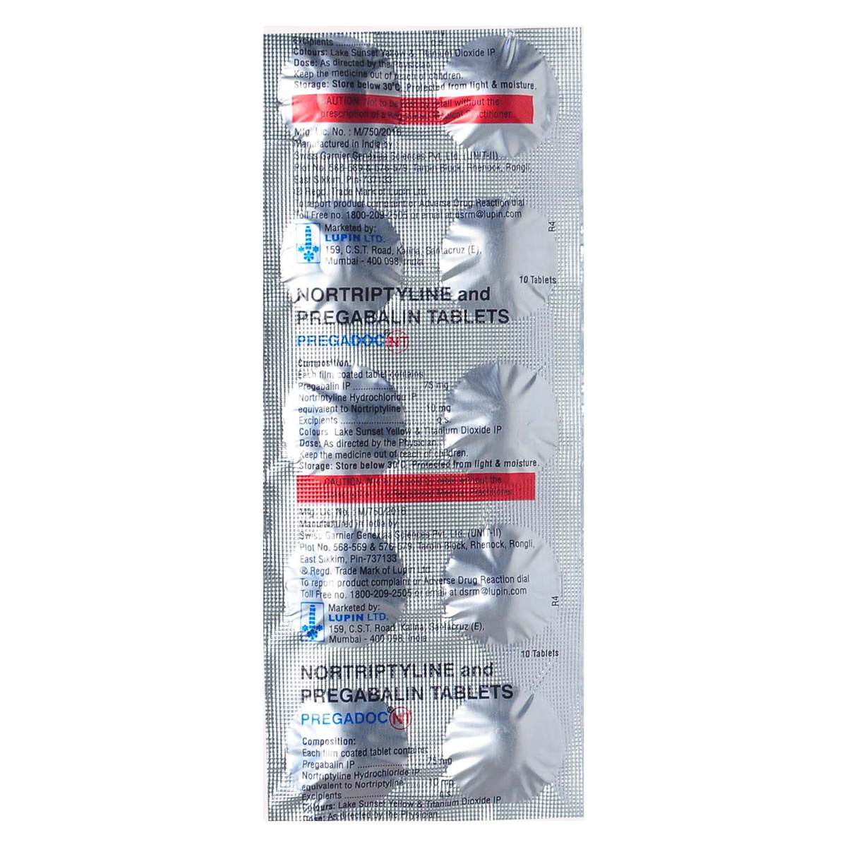 Pregadoc NT Tablet 10's, Pack of 10 TABLETS Pregadoc NT Tablet 10's, Pack of 10 TABLETS