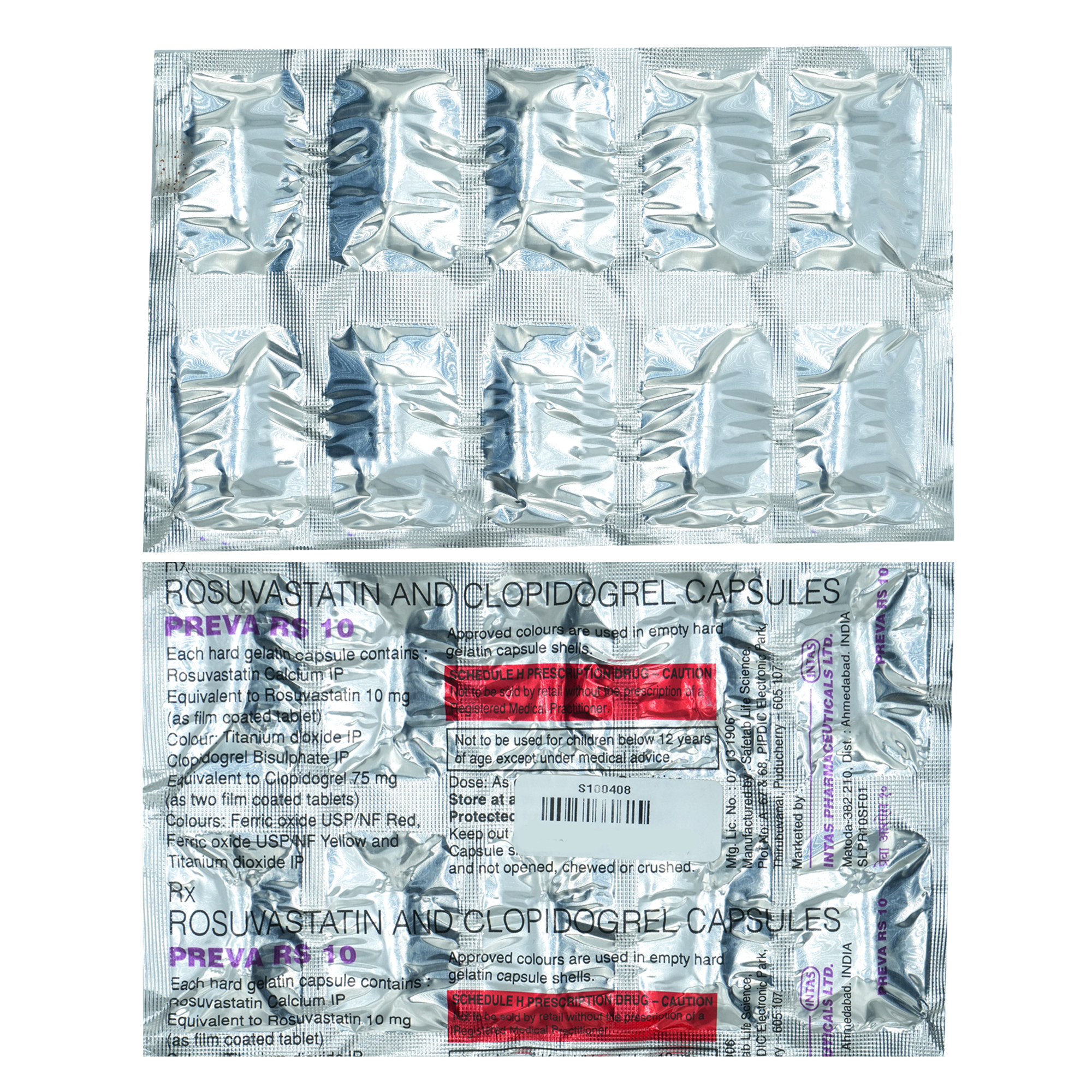 Preva RS 10 Capsule 10's, Pack of 10 CAPSULES Preva RS 10 Capsule 10's, Pack of 10 CAPSULES