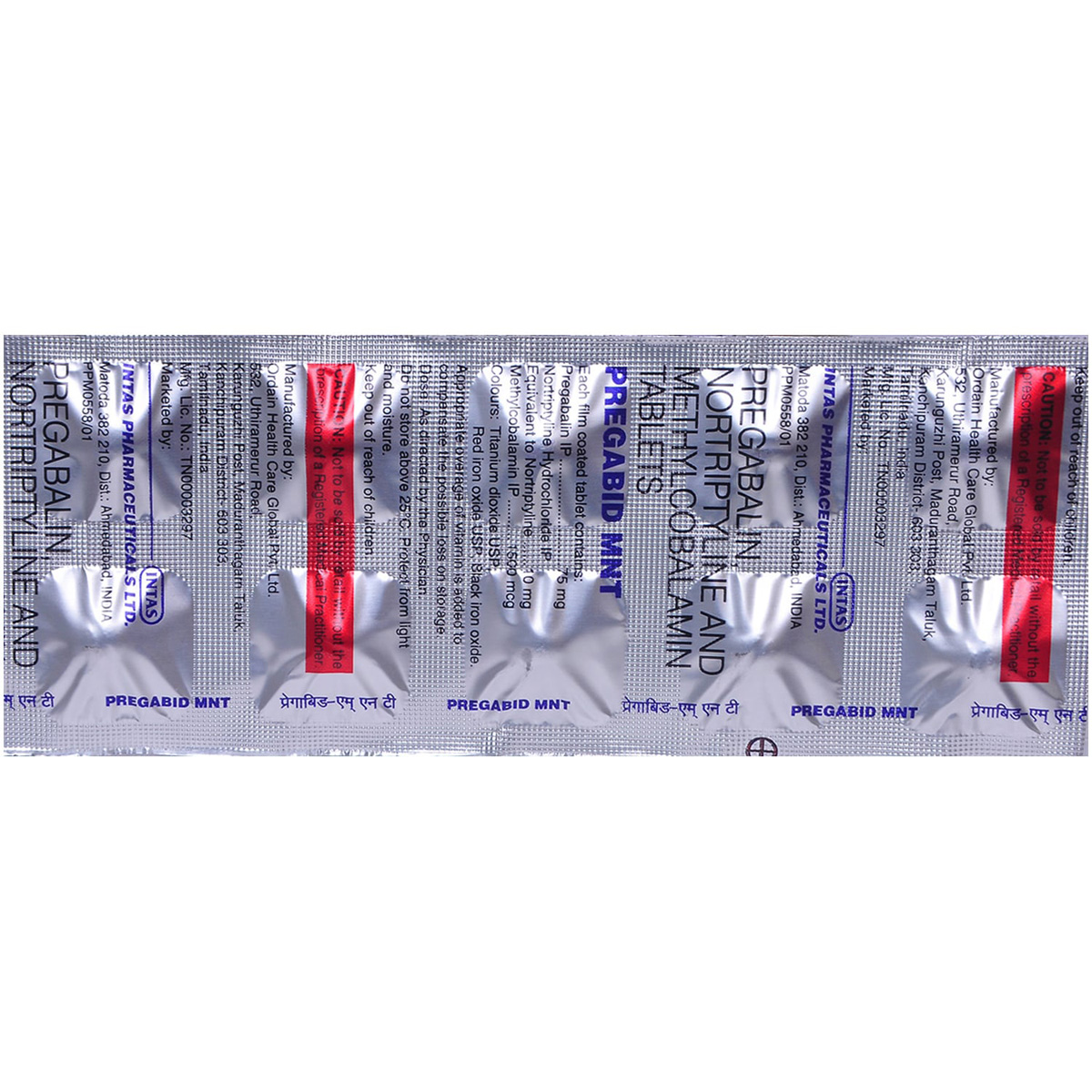 Pregabid MNT Tablet 10's, Pack of 10 TABLETS Pregabid MNT Tablet 10's, Pack of 10 TABLETS