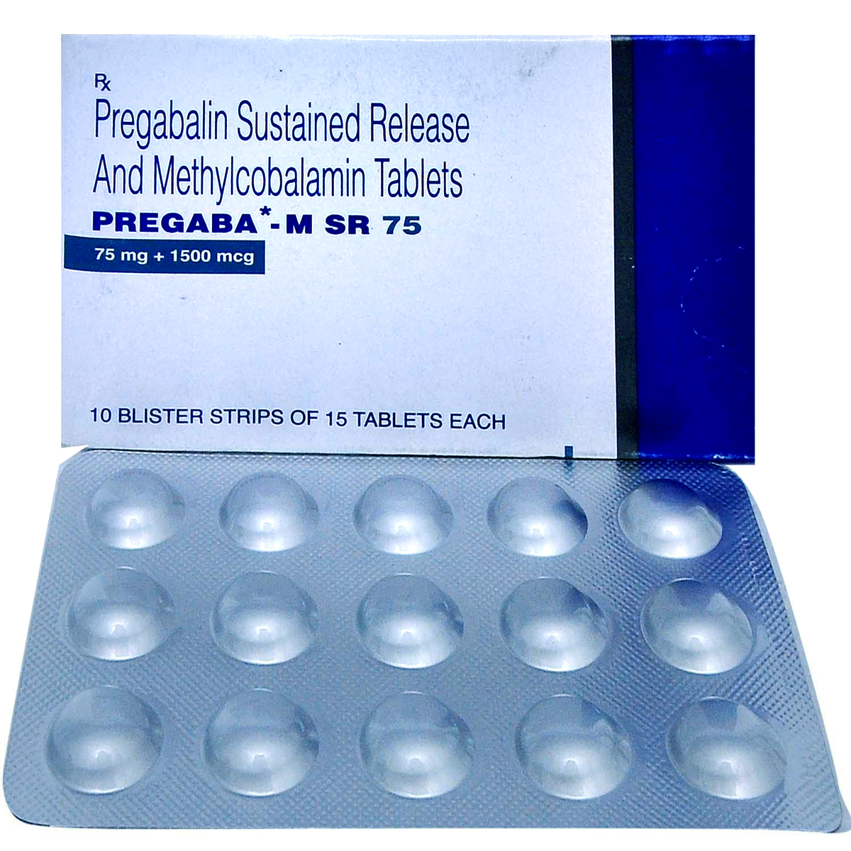Pregaba M SR 75 Tablet 15's, Pack of 15 TABLETS Pregaba M SR 75 Tablet 15's, Pack of 15 TABLETS