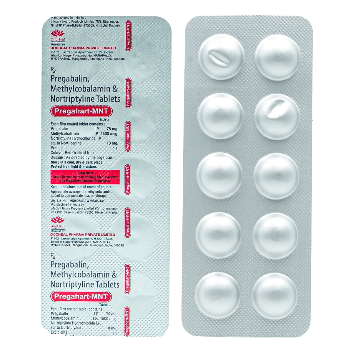 Pregahart-M NT Tablet 10's, Pack of 10 TabletS Pregahart-M NT Tablet 10's, Pack of 10 TabletS