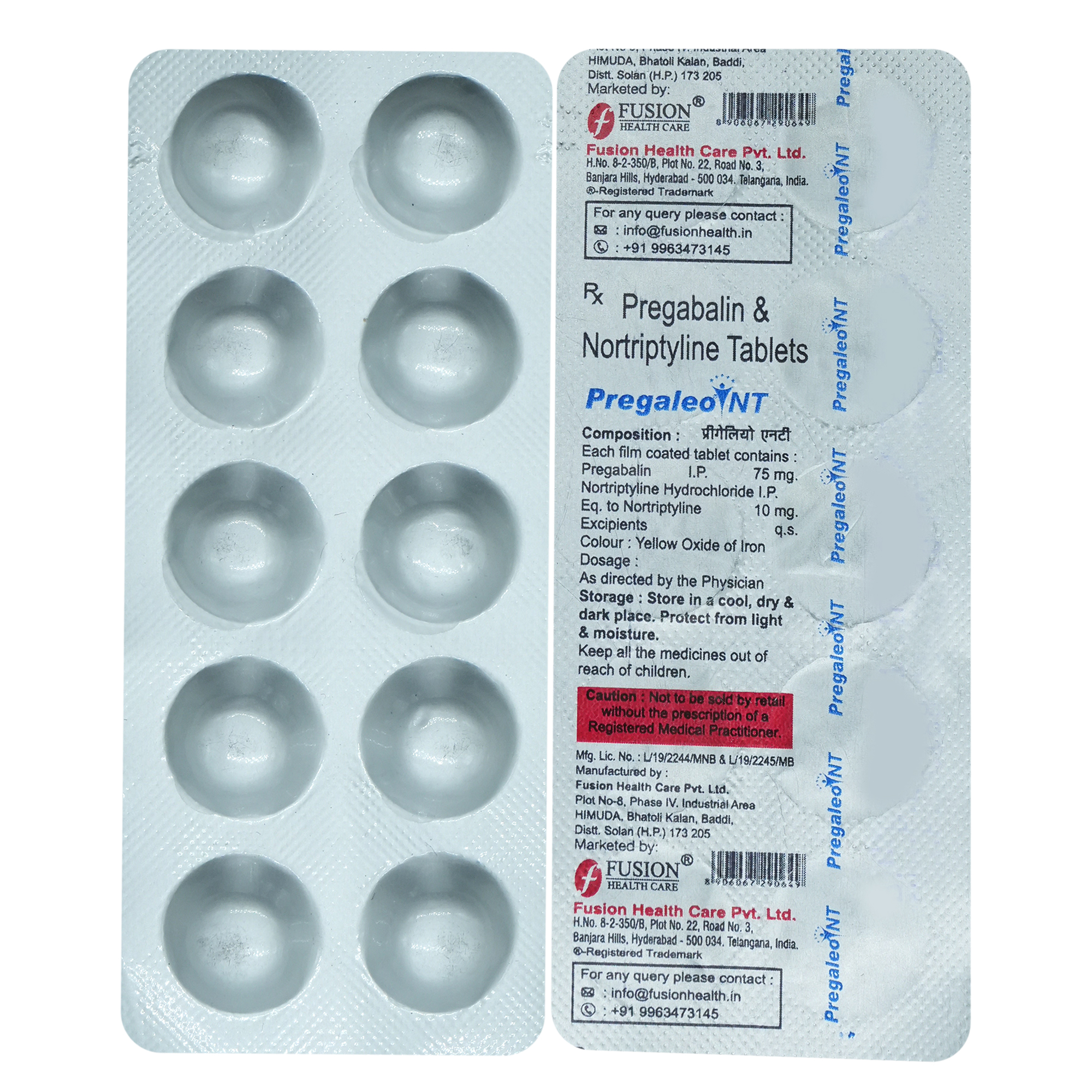 Pregaleo NT Tablet 10's, Pack of 10 Pregaleo NT Tablet 10's, Pack of 10