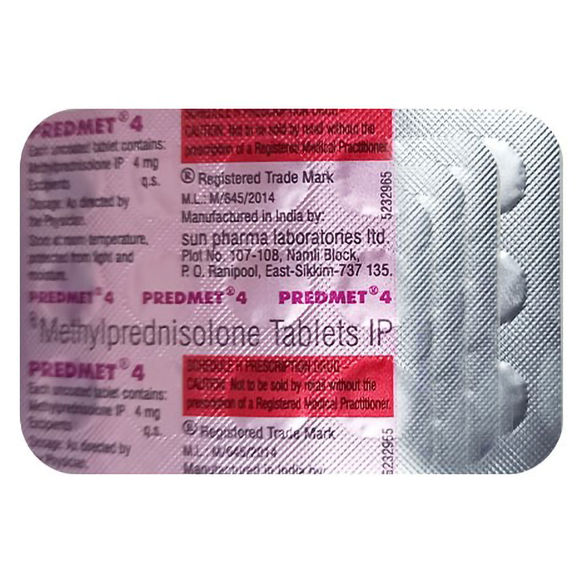 Predmet 4 mg Tablet 15's, Pack of 15 TabletS Predmet 4 mg Tablet 15's, Pack of 15 TabletS