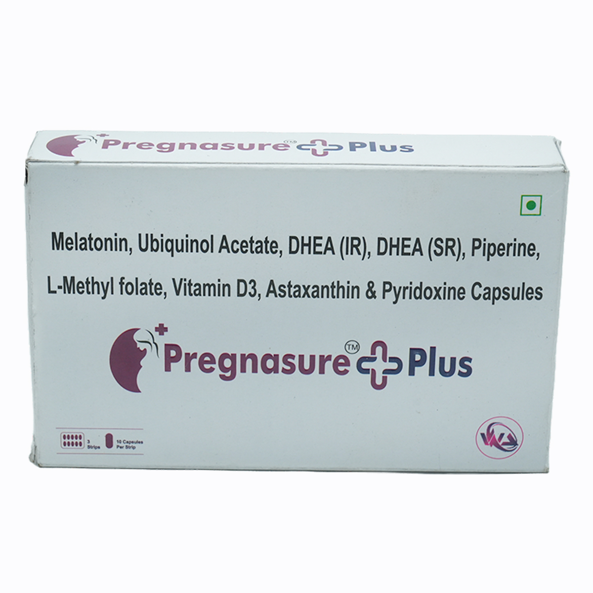 Pregnasure + Plus Veg Capsule 10's Pregnasure + Plus Veg Capsule 10's