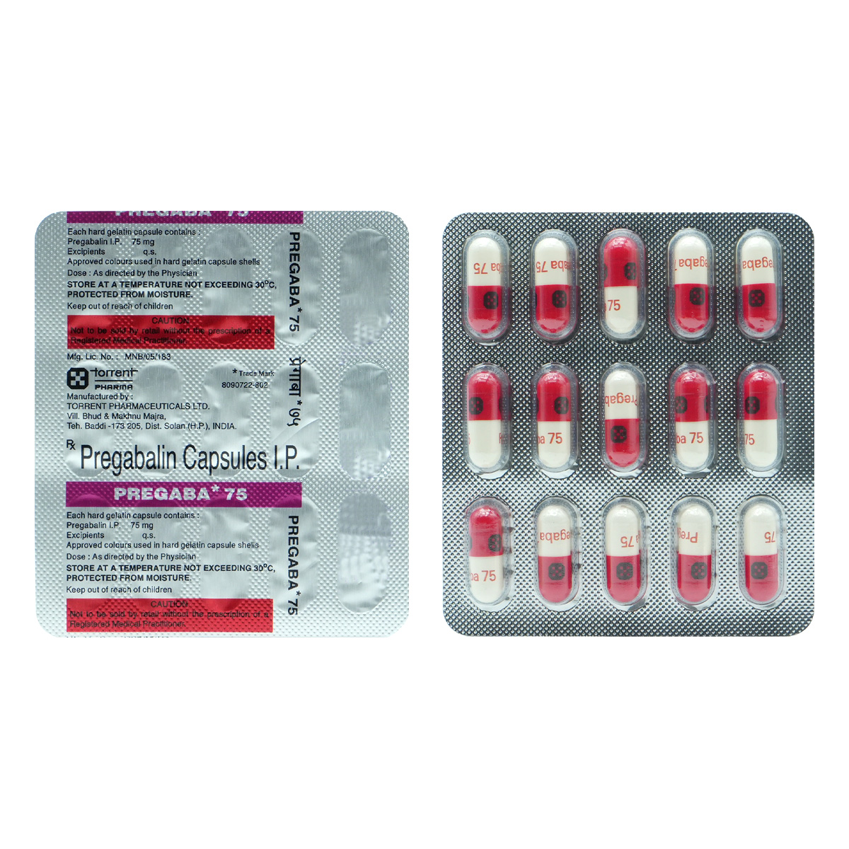 Pregaba 75 Capsule 15's, Pack of 15 CAPSULES Pregaba 75 Capsule 15's, Pack of 15 CAPSULES
