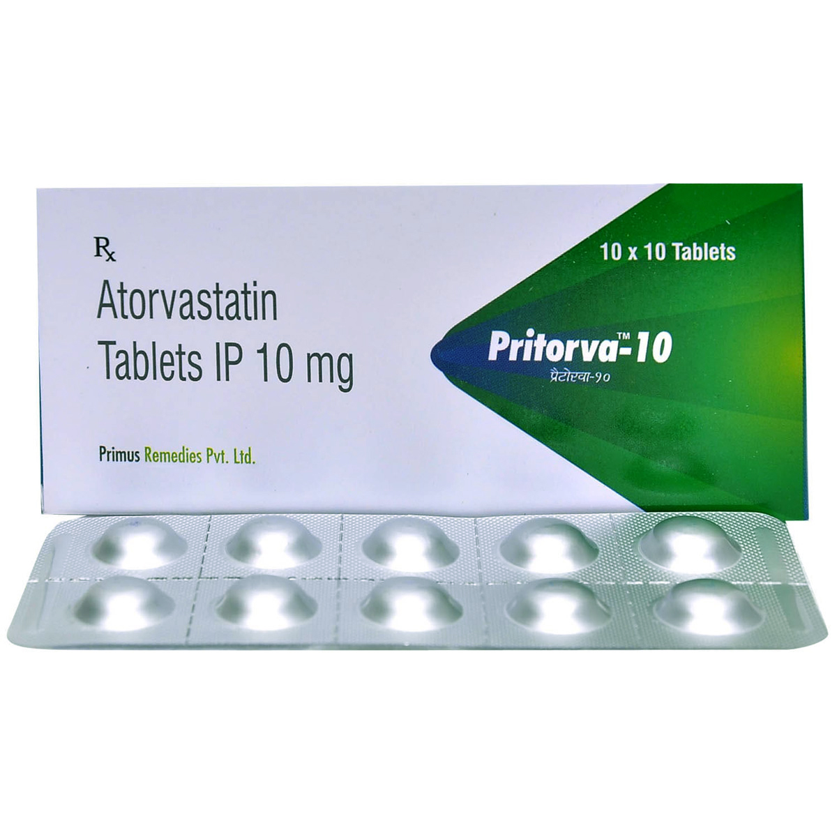 Pritorva-10 Tablet 10's, Pack of 10 TABLETS Pritorva-10 Tablet 10's, Pack of 10 TABLETS