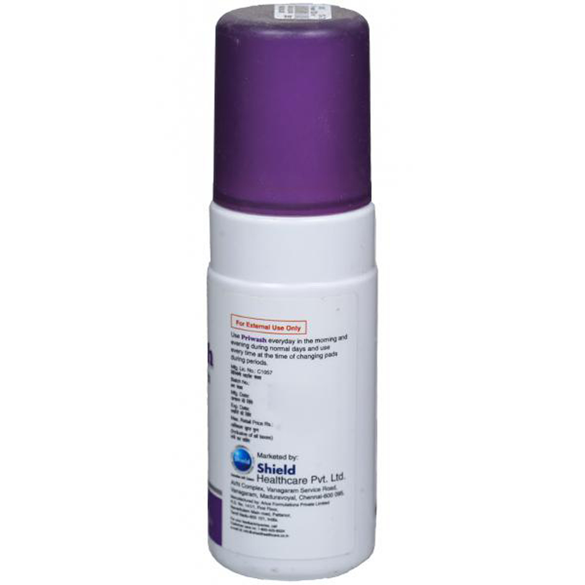 Priwash 100Ml Hygiene Wash, Pack of 1 Ointment Priwash 100Ml Hygiene Wash, Pack of 1 Ointment