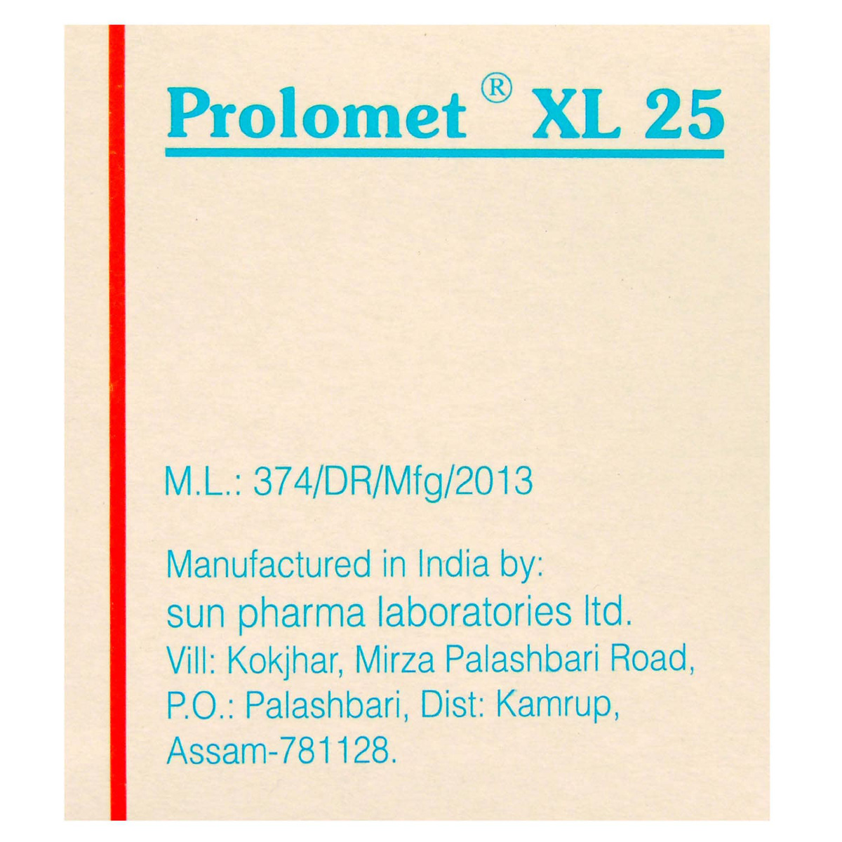 Prolomet XL 25 Tablet 10's, Pack of 10 TABLETS Prolomet XL 25 Tablet 10's, Pack of 10 TABLETS