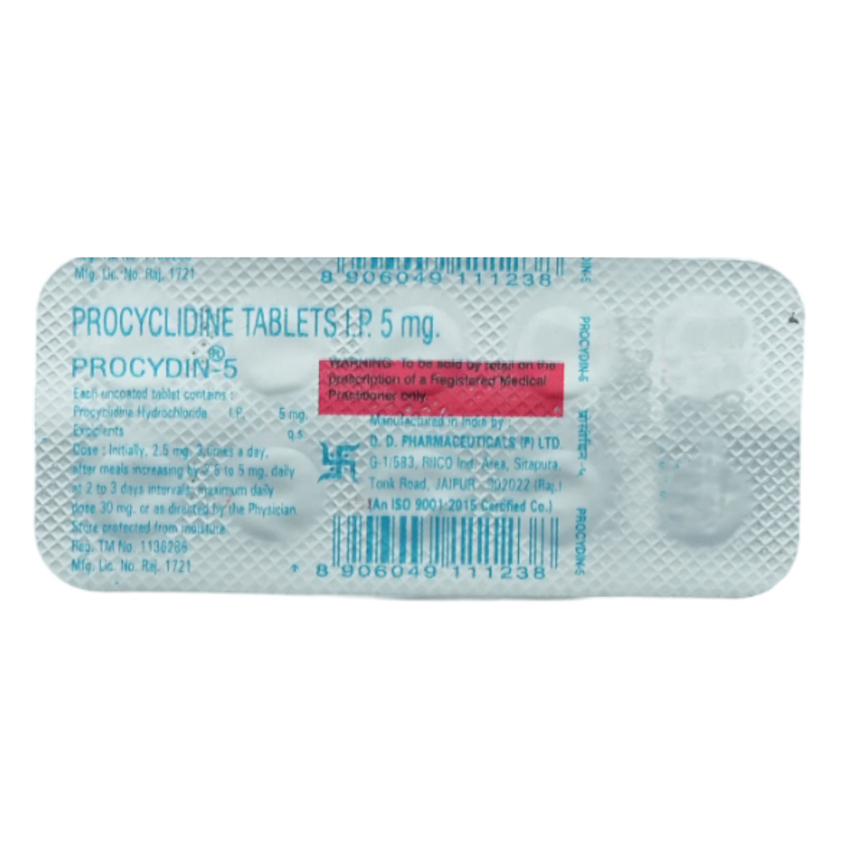 Procydin-5 Tablet 10's, Pack of 10 TabletS Procydin-5 Tablet 10's, Pack of 10 TabletS