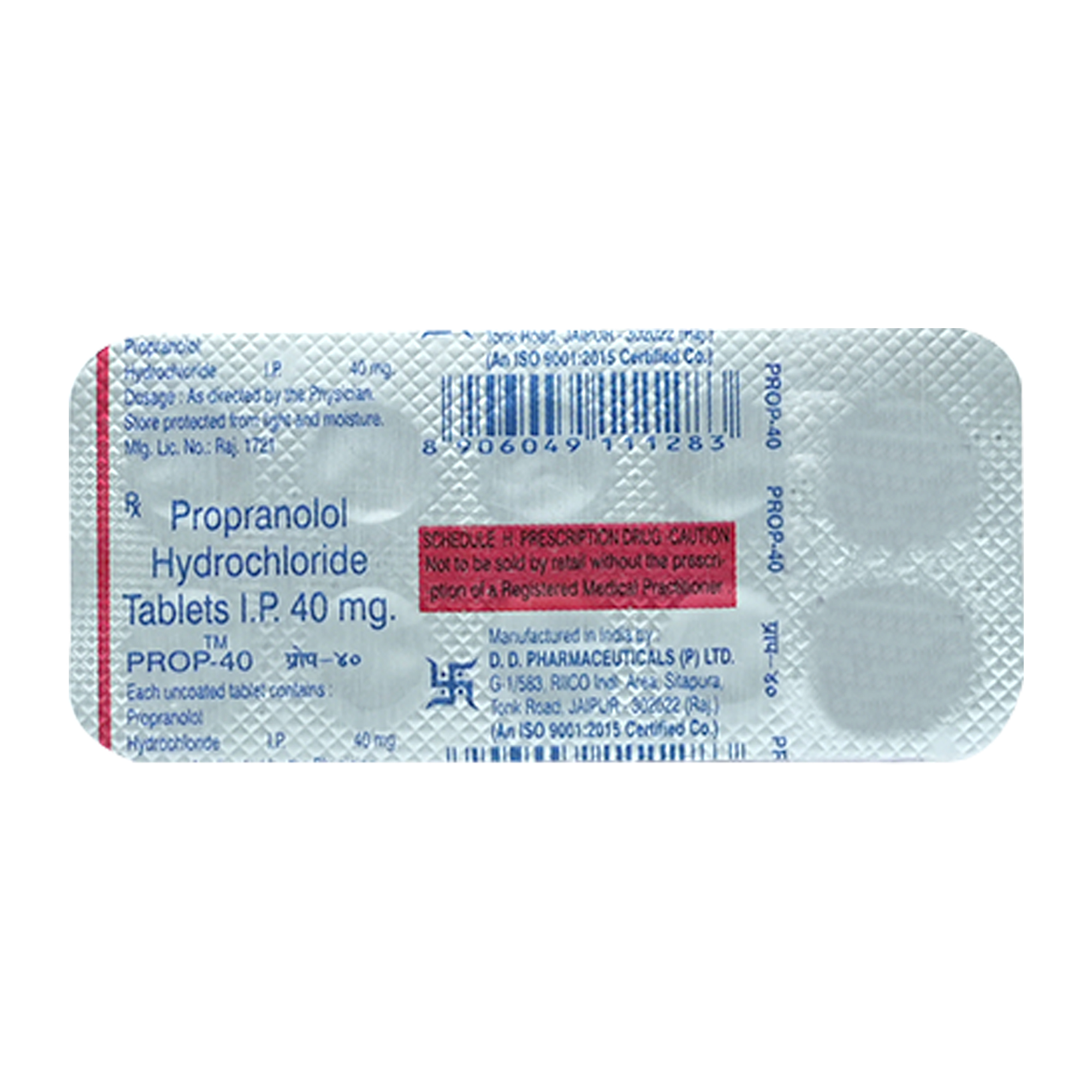 Prop 40 mg Tablet 10's, Pack of 10 TabletS Prop 40 mg Tablet 10's, Pack of 10 TabletS