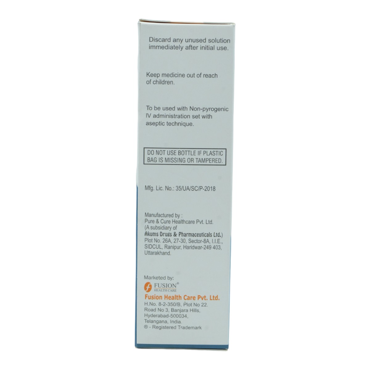 PROFUSE IV INJECTION 100ML , Pack of 1 Injection PROFUSE IV INJECTION 100ML , Pack of 1 Injection
