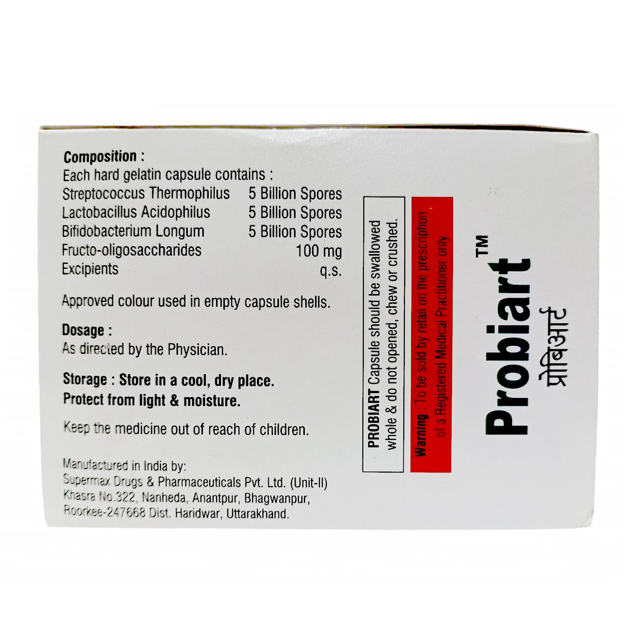 Probiart Capsule 10's, Pack of 10 Probiart Capsule 10's, Pack of 10