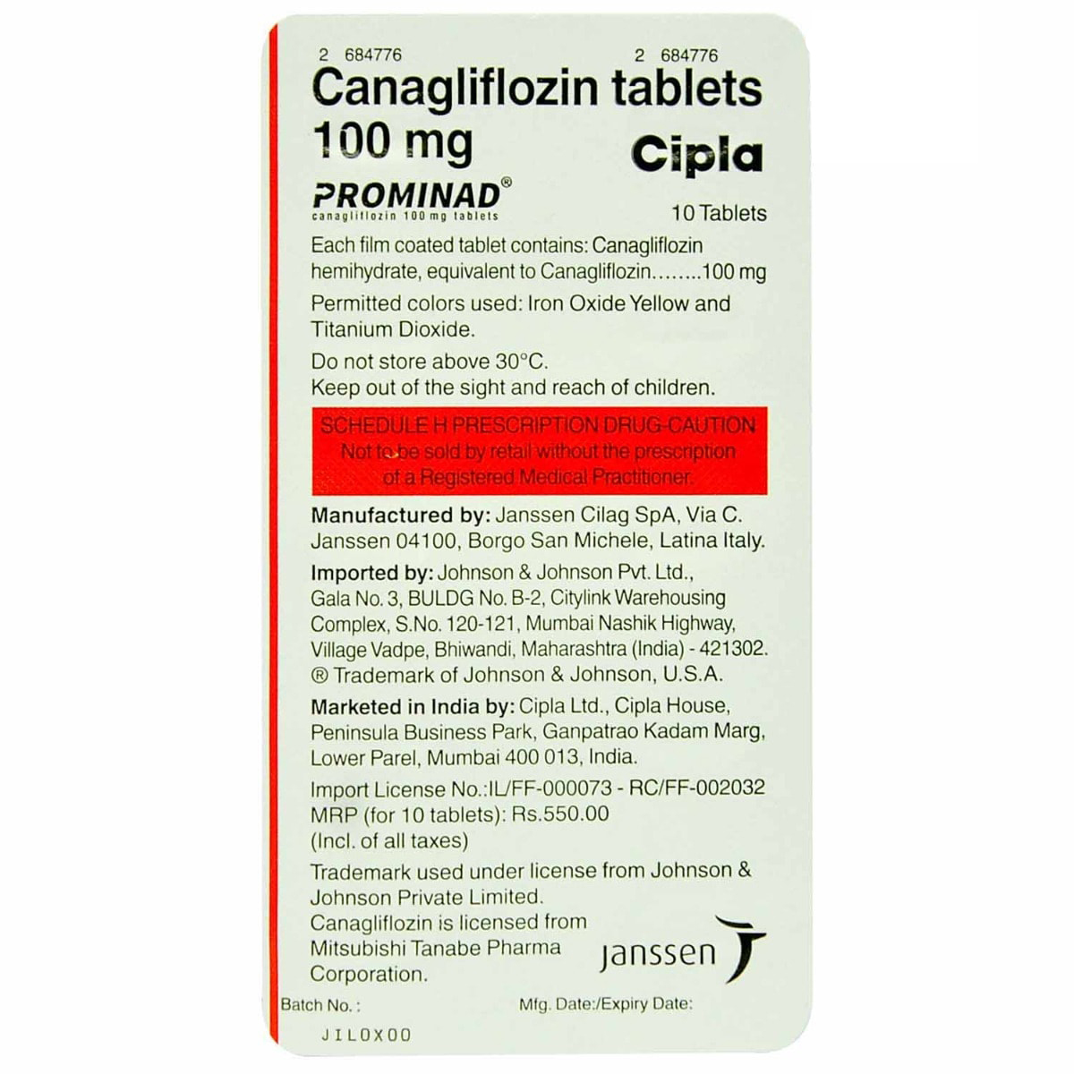 Prominad Tablet 10's, Pack of 10 TABLETS Prominad Tablet 10's, Pack of 10 TABLETS