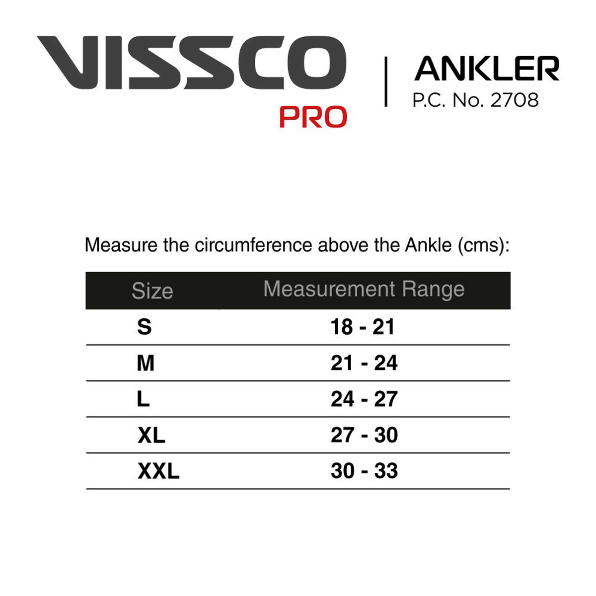 Vissco Pro Ankler Grey Medium 2708, 1 Pair, Pack of 1 Vissco Pro Ankler Grey Medium 2708, 1 Pair, Pack of 1