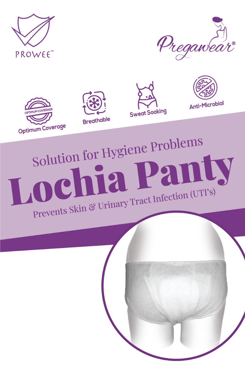 Prowee Pregawear After Delivery Lochia Absorbent Wear Panty Medium, 5 Count, Pack of 1 Prowee Pregawear After Delivery Lochia Absorbent Wear Panty Medium, 5 Count, Pack of 1