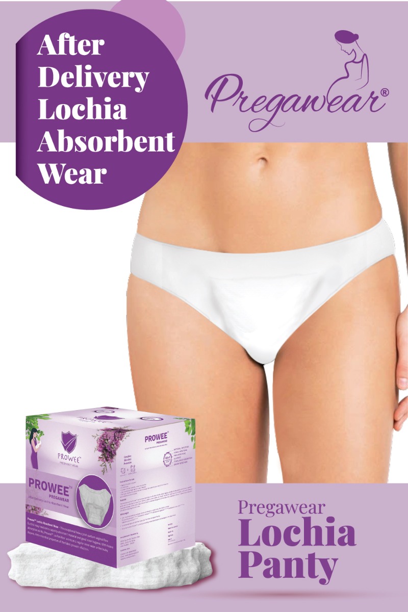Prowee Pregawear After Delivery Lochia Absorbent Wear Panty XXL, 5 Count, Pack of 1 Prowee Pregawear After Delivery Lochia Absorbent Wear Panty XXL, 5 Count, Pack of 1