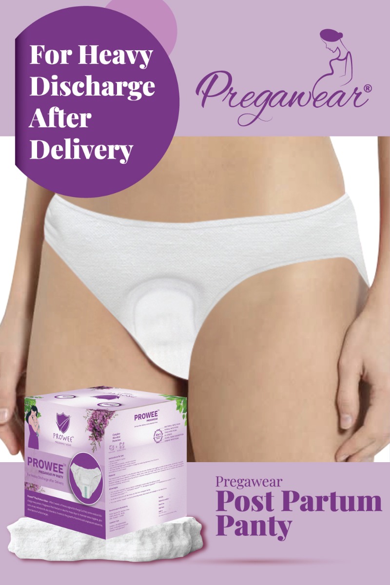 Prowee Pregawear Heavy Discharge After Delivery Panty Medium, 5 Count, Pack of 1 Prowee Pregawear Heavy Discharge After Delivery Panty Medium, 5 Count, Pack of 1