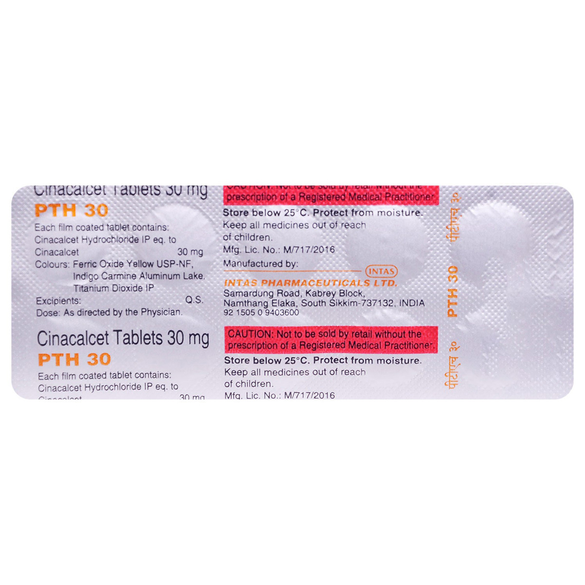 PTH 30 Tablet 10's, Pack of 10 TABLETS PTH 30 Tablet 10's, Pack of 10 TABLETS