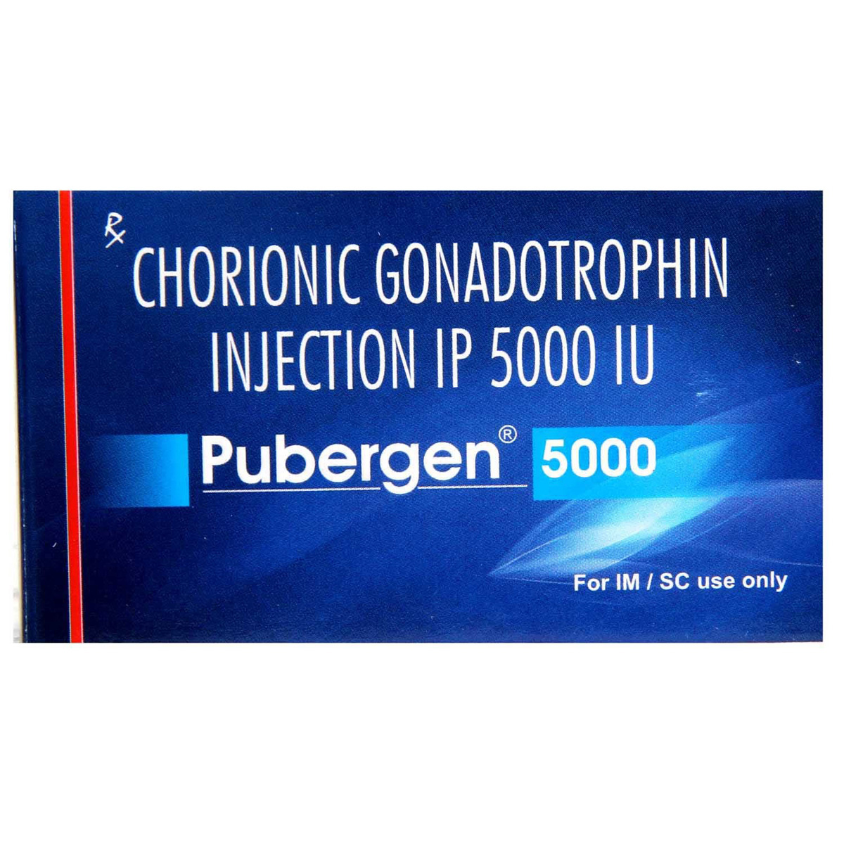 Pubergen 5000IU Injection 1 ml, Pack of 1 INJECTION Pubergen 5000IU Injection 1 ml, Pack of 1 INJECTION