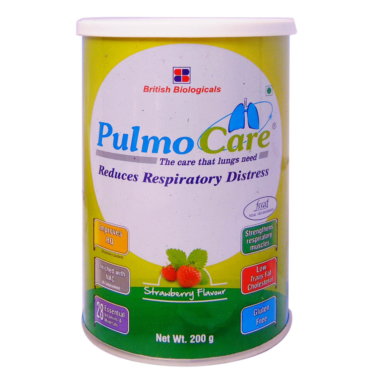 Pulmocare Strawberry Flavour Powder, 200 gm Tin Price, Uses, Side ...