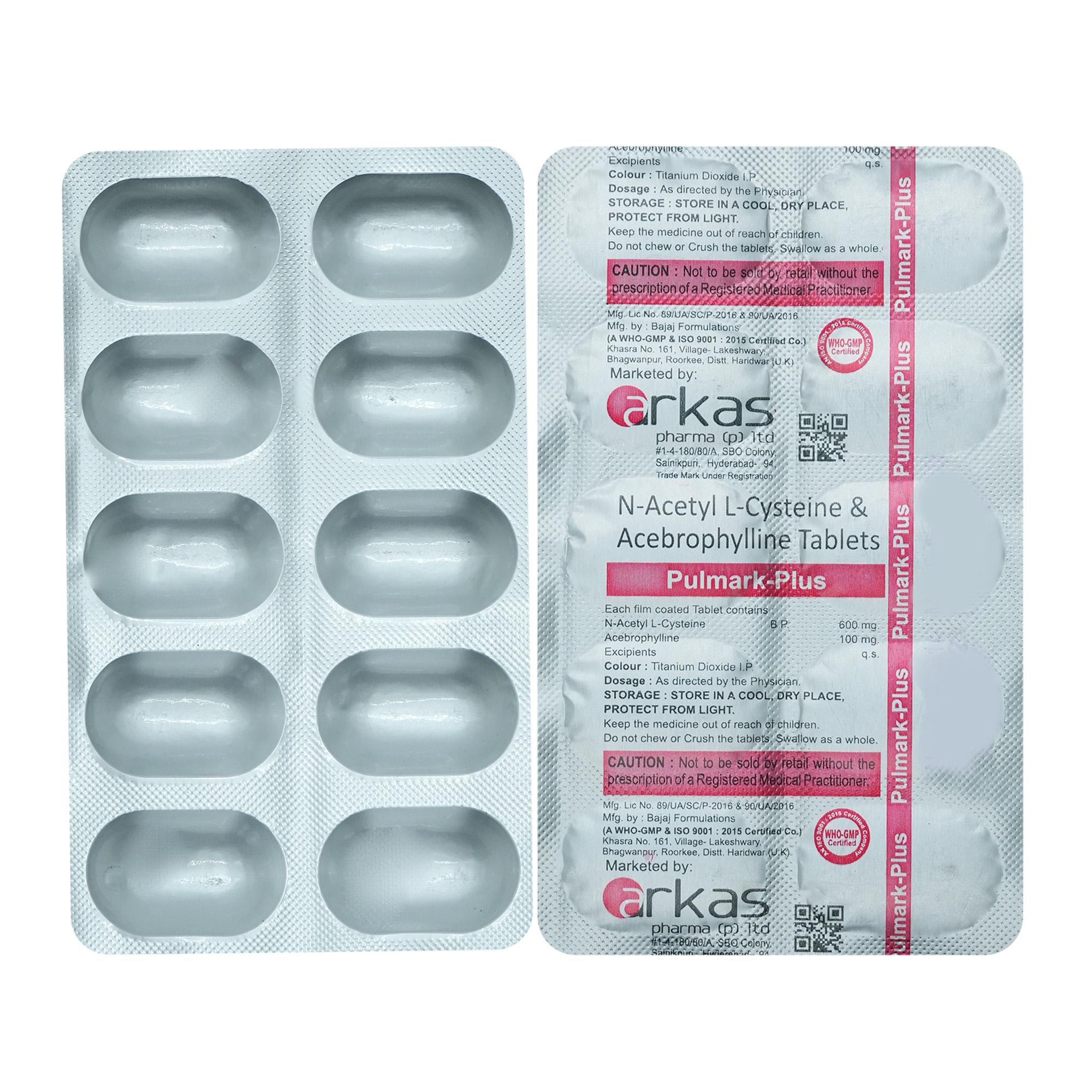 Pulmark-Plus Tablet 10's, Pack of 10 TABLETS Pulmark-Plus Tablet 10's, Pack of 10 TABLETS