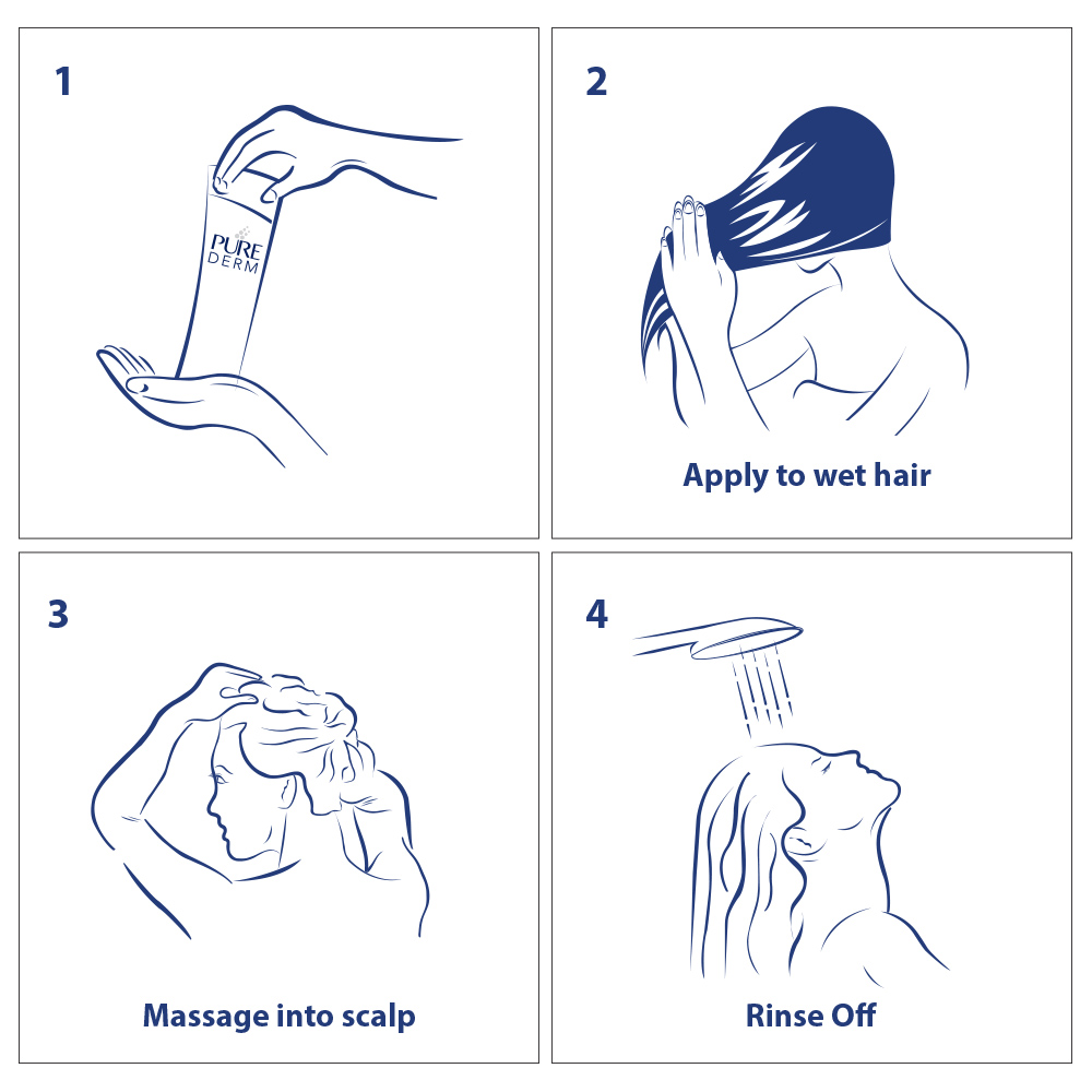 Pure Derm Anti-Dandruff Shampoo, 80 ml, Pack of 1 Pure Derm Anti-Dandruff Shampoo, 80 ml, Pack of 1