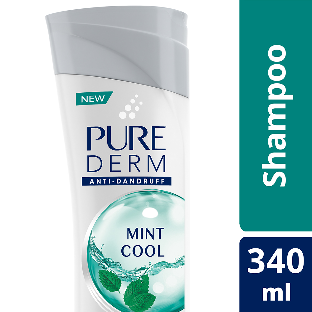 Pure Derm Mint Cool Shampoo, 340 ml, Pack of 1 Pure Derm Mint Cool Shampoo, 340 ml, Pack of 1