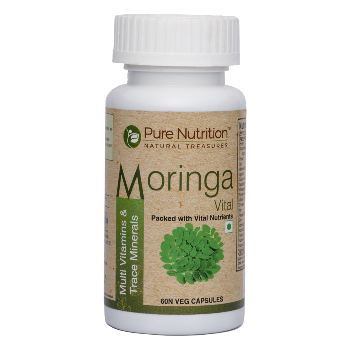 Pure Nutrition Moringa Vital 680 mg, 60 Capsules, Pack of 1 Pure Nutrition Moringa Vital 680 mg, 60 Capsules, Pack of 1