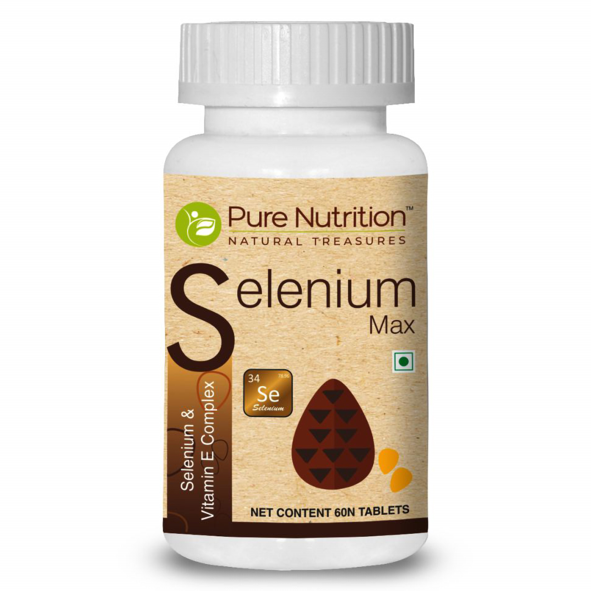 Pure Nutrition Selenium Max, 60 Tablets, Pack of 1 Pure Nutrition Selenium Max, 60 Tablets, Pack of 1
