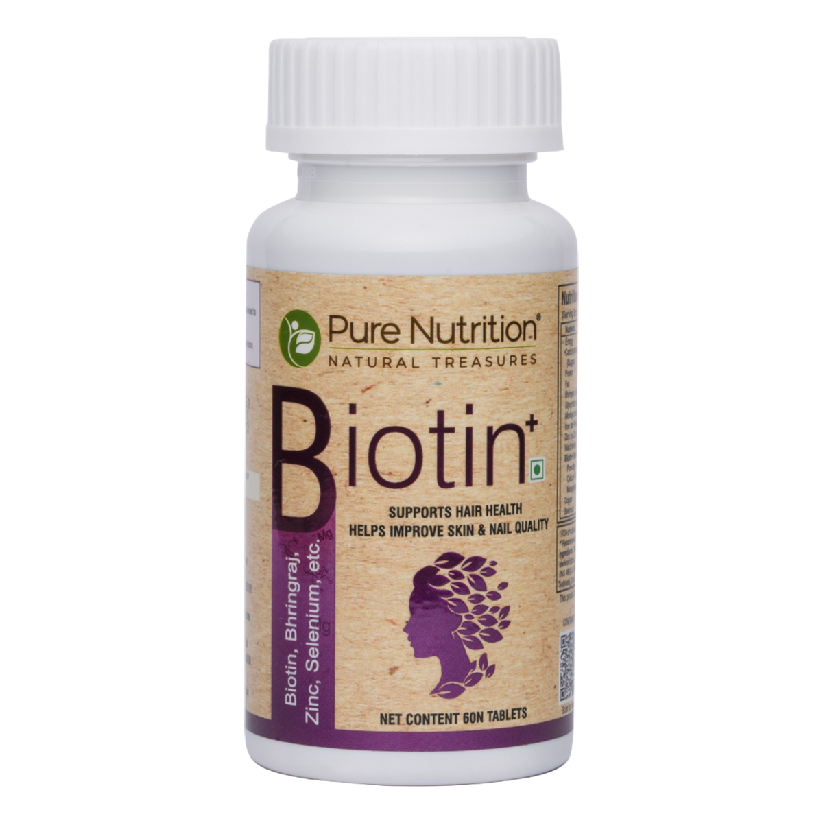 Pure Nutrition Biotin⁺, 60 Tablets, Pack of 1 Pure Nutrition Biotin⁺, 60 Tablets, Pack of 1